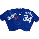 Men's Los Angeles Dodgers #34 Fernando Valenzuela Blue Limited Jersey