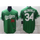 Men's Los Angeles Dodgers #34 Fernando Valenzuela Celtic Cool Base Jersey