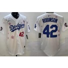 Men's Los Angeles Dodgers #42 Jackie Robinson White 2025 Tokyo Series Limited Jersey