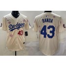 Men's Los Angeles Dodgers #43 Anthony Banda Cream 2025 Tokyo Series Limited Jersey
