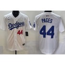 Men's Los Angeles Dodgers #44 Andy Pages White Limited Jersey