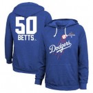 Men's Los Angeles Dodgers #50 Mookie Betts Blue Pullover Hoodie 250228