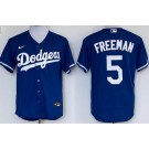 Men's Los Angeles Dodgers #5 Freddie Freeman Blue Cool Base Jersey
