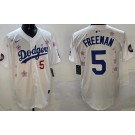 Men's Los Angeles Dodgers #5 Freddie Freeman White 2025 Tokyo Series Limited Jersey