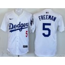 Men's Los Angeles Dodgers #5 Freddie Freeman White Limited Jersey