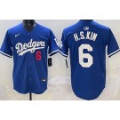 Men's Los Angeles Dodgers #6 Hyeseong Kim Blue Limited Jersey