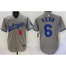 Men's Los Angeles Dodgers #6 Hyeseong Kim Gray Alternate Limited Jersey