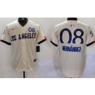 Men's Los Angeles Dodgers #8 Enrique Hernandez Cream City Connect Limited Jersey
