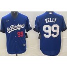 Men's Los Angeles Dodgers #99 Joe Kelly Blue City Player Number Cool Base Jersey