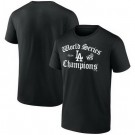 Men's Los Angeles Dodgers Black 2024 World Series Champions T Shirt 250330