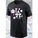 Men's Los Angeles Dodgers Black 2025 Tokyo Series 3 T Shirt