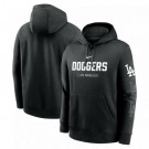 Men's Los Angeles Dodgers Black Pullover Hoodie 250214