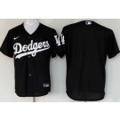 Men's Los Angeles Dodgers Blank Black Cool Base Jersey