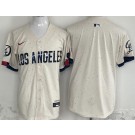 Men's Los Angeles Dodgers Blank Cream 2024 City Connect Limtied Jersey