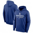 Men's Los Angeles Dodgers Blue Authentic Collection Dugout Pullover Hoodie