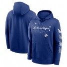 Men's Los Angeles Dodgers Blue Pullover Hoodie 250229