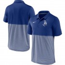 Men's Los Angeles Dodgers Blue Stripes Patchwork Polo