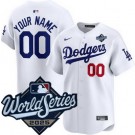 Men's Los Angeles Dodgers Custom White 2025 World Series Limited Jersey