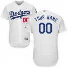 Men's Los Angeles Dodgers Customized White FlexBase Jersey