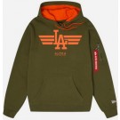 Men's Los Angeles Dodgers Green Alpha Industries Pullover Hoodie