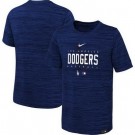 Men's Los Angeles Dodgers Navy Velocity Performance Practice T Shirt