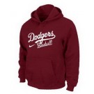 Men's Los Angeles Dodgers Red Printed Pullover Hoodie