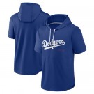 Men's Los Angeles Dodgers Red Short Sleeve Team Pullover Hoodie 306607