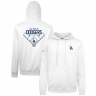 Men's Los Angeles Dodgers White Pullover Hoodie 250211