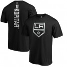 Men's Los Angeles Kings #11 Anze Kopitar Black Printed T Shirt 112451
