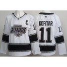 Men's Los Angeles Kings #11 Anze Kopitar White Authentic Jersey