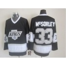 Men's Los Angeles Kings #33 Marty McSorley Black Throwback Jersey