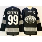 Men's Los Angeles Kings #99 Wayne Gretzky Black Alternate 2025 Authentic Jersey
