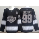 Men's Los Angeles Kings #99 Wayne Gretzky Black Alternate Authentic Jersey