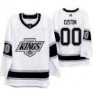 Men's Los Angeles Kings Customized White Authentic Jersey