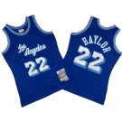 Men's Los Angeles Lakers #22 Elgin Baylor Blue 1960 Throwback Swingman Jersey