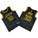 Men's Los Angeles Lakers #23 LeBron James Black City Icon Swingman Jersey