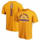 Men's Los Angeles Lakers #23 LeBron James Yellow Printed T Shirt 201011