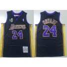 Men's Los Angeles Lakers #24 Kobe Bryant Black 2009 Champions Swingman Jersey