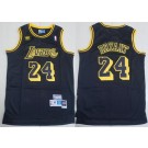 Men's Los Angeles Lakers #24 Kobe Bryant Black Hardwood Classics Swingman Jersey