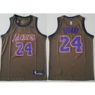 Men's Los Angeles Lakers #24 Kobe Bryant Brown Icon Sponsor Swingman Jersey