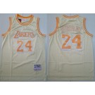 Men's Los Angeles Lakers #24 Kobe Bryant Gold Hollywood Classic Swingman Jersey