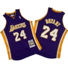Men's Los Angeles Lakers #24 Kobe Bryant Purple 2008 Throwback Swingman Jersey