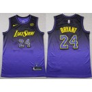Men's Los Angeles Lakers #24 Kobe Bryant Purple 2024 City Sponsor Swingman Jersey