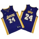 Men's Los Angeles Lakers #24 Kobe Bryant Purple Icon Swingman Jersey