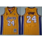 Men's Los Angeles Lakers #24 Kobe Bryant Yellow 2008 Champions Swingman Jersey