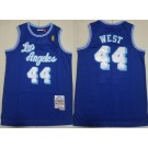 Men's Los Angeles Lakers #44 Jerry West Blue 1960 Throwback Swingman Jersey