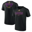 Men's Los Angeles Lakers #77 Luka Doncic Black Behind the Back T Shirt