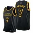 Men's Los Angeles Lakers #7 Carmelo Anthony Black City Icon Hot Press Jersey