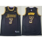Men's Los Angeles Lakers #7 Carmelo Anthony Black City Icon Sponsor Swingman Jersey
