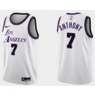 Men's Los Angeles Lakers #7 Carmelo Anthony White 2022 City Hot Press Jersey